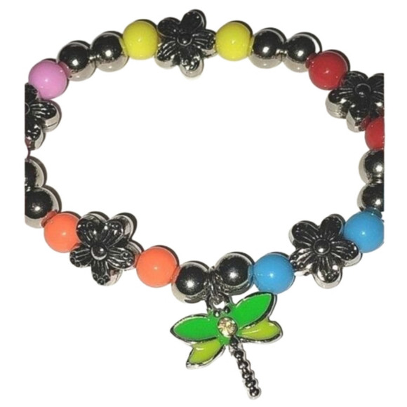 hand crafted Jewelry - Girls Dragonfly beaded Bracelet